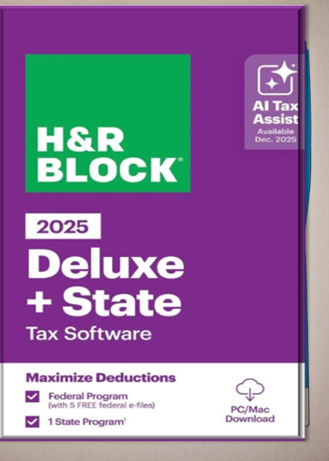 H&R Block Tax Software Deluxe & State fed Efile 2025 (PC/Mac by EMAlL)
