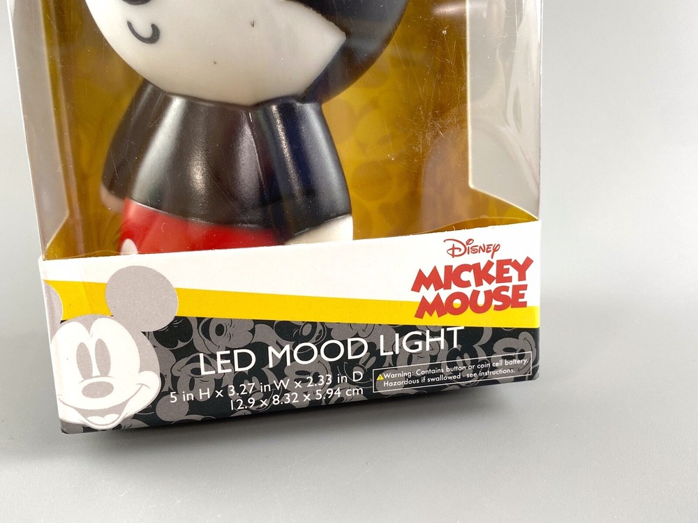 Disney Mickey Mouse 5" LED Mood Light Led Powered
