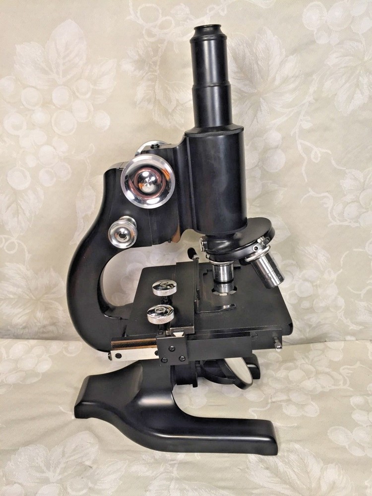 Vintage Spencer Monocular Microscope w/ Wood Case