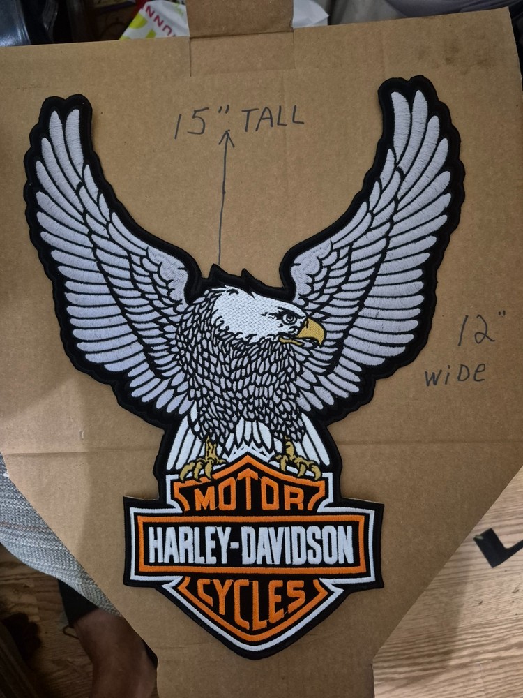 Harley Davidson patch lrage eagle  15 X 12 inches