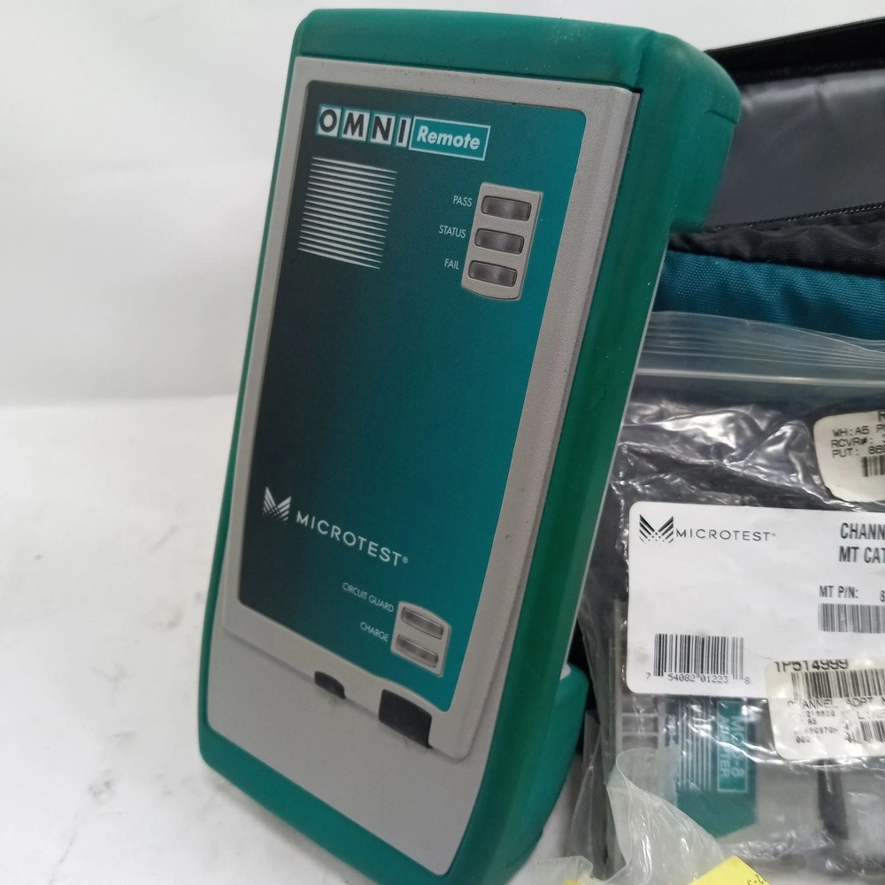 Omni Scanner Microtest Cat 5/5E/6 Cable Analyzer and Extras - Needs Batteries
