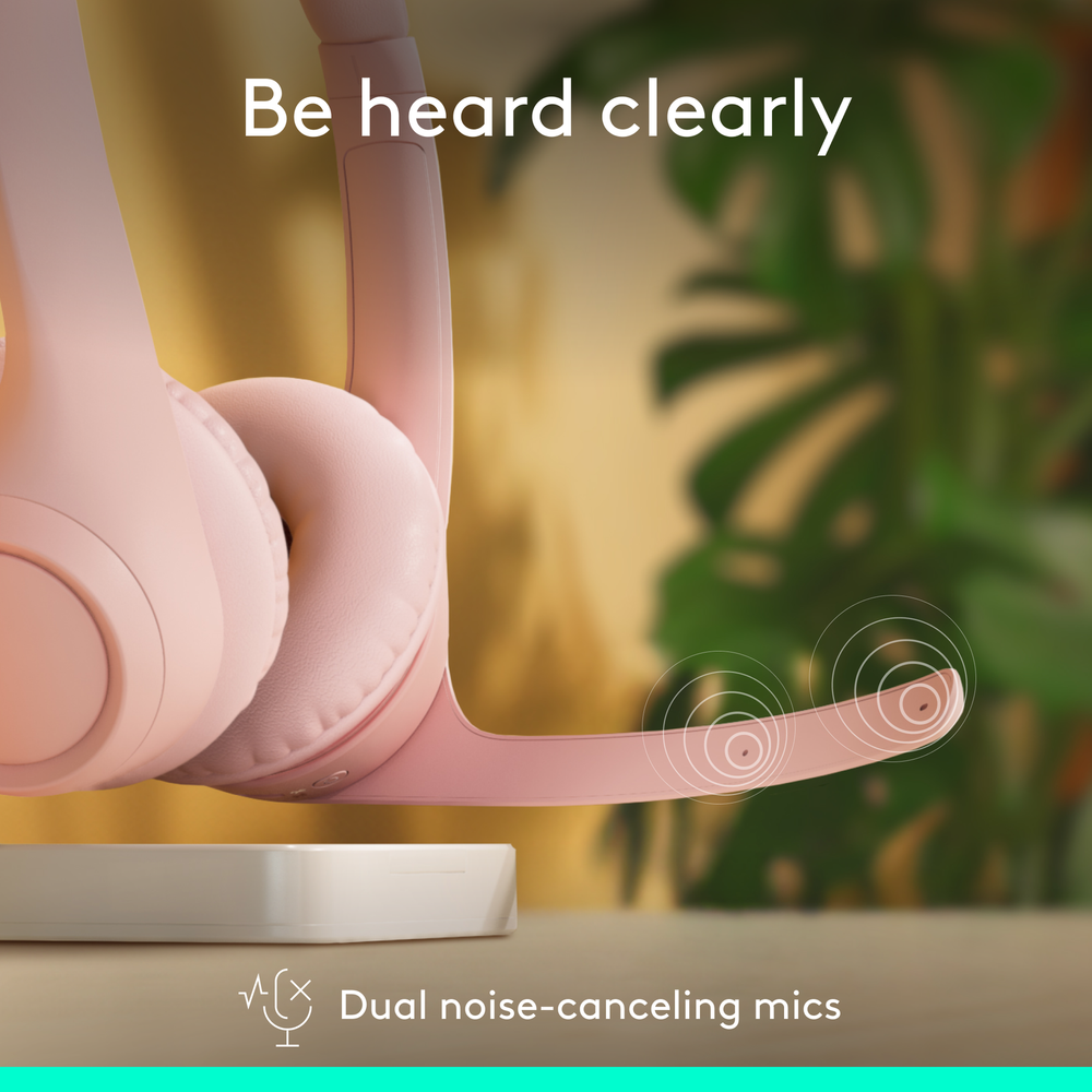 Logitech - Zone 300 Wireless Bluetooth On-ear Headset With Noise-Canceling Mi...