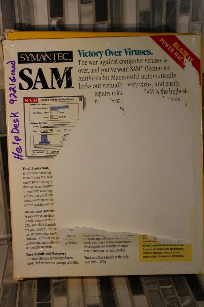 SAM Symantec Antivirus for Macintosh