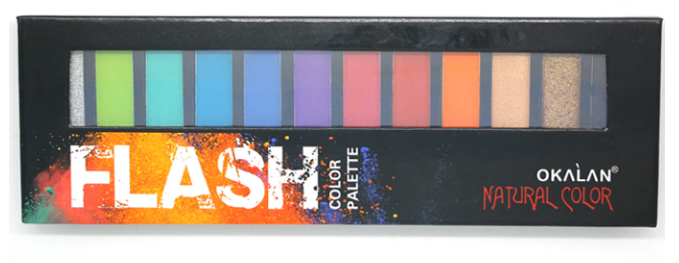 Okalan Flash Natural Color 12 Eyeshadow Palette