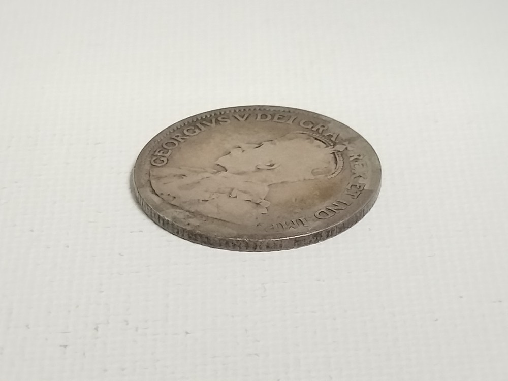 1917 25 Cents Canada .925 Silver Coin