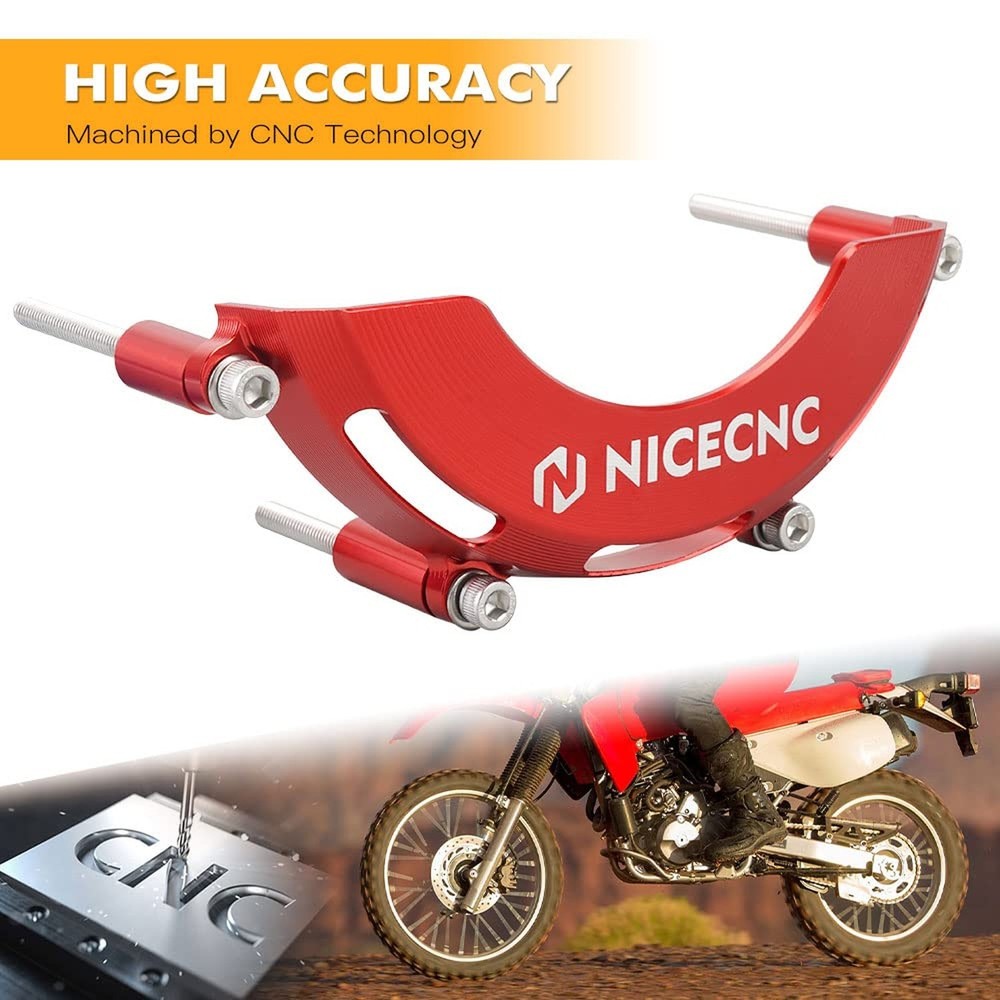NICECNC Red Engine Alternator Cover Guard Protector Aluminum Compatible with ...