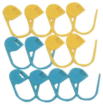 Clover Jumbo Locking Stitch Markers-12/Pkg - 3109