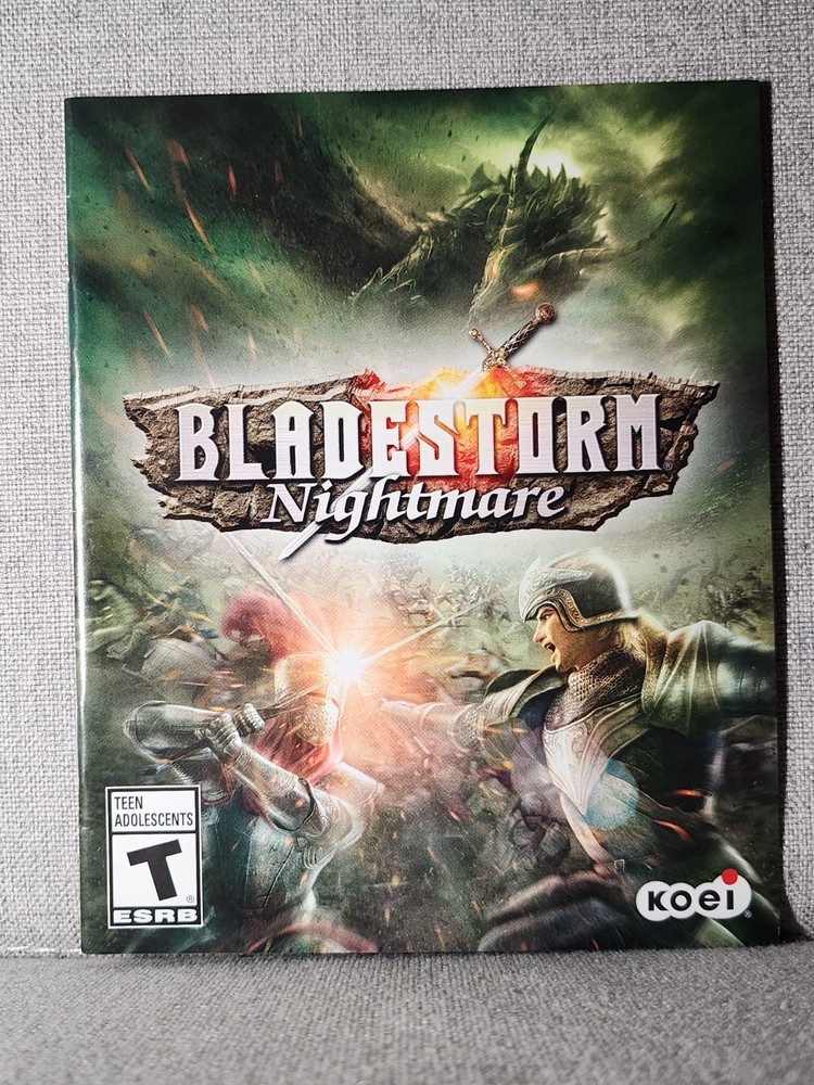 Bladestorm Nightmare Instruction Booklet - Manual Only - PS3