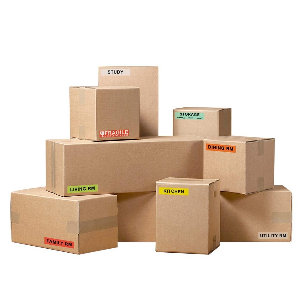 960 Count Home Moving Labels,16 Rolls Different Color Coding Moving Labels fo...