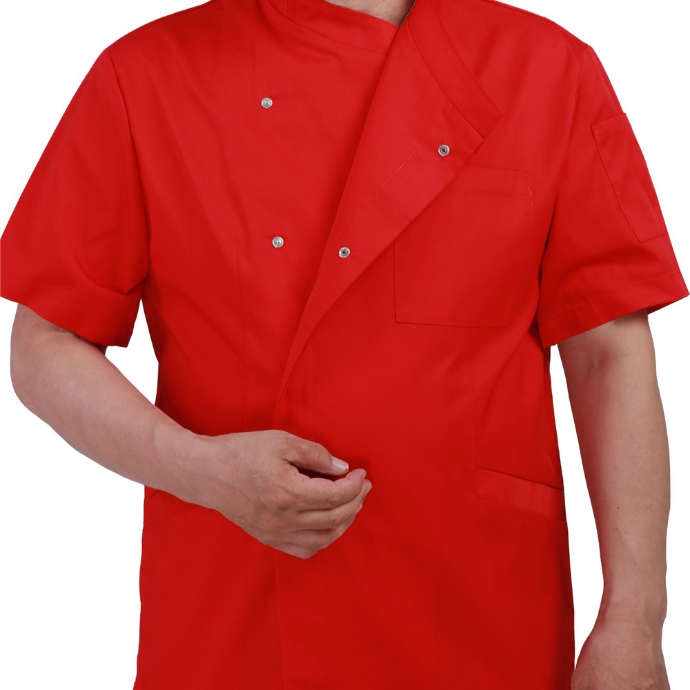 Men's Chef Coat Short Sleeve Chef Jacket
