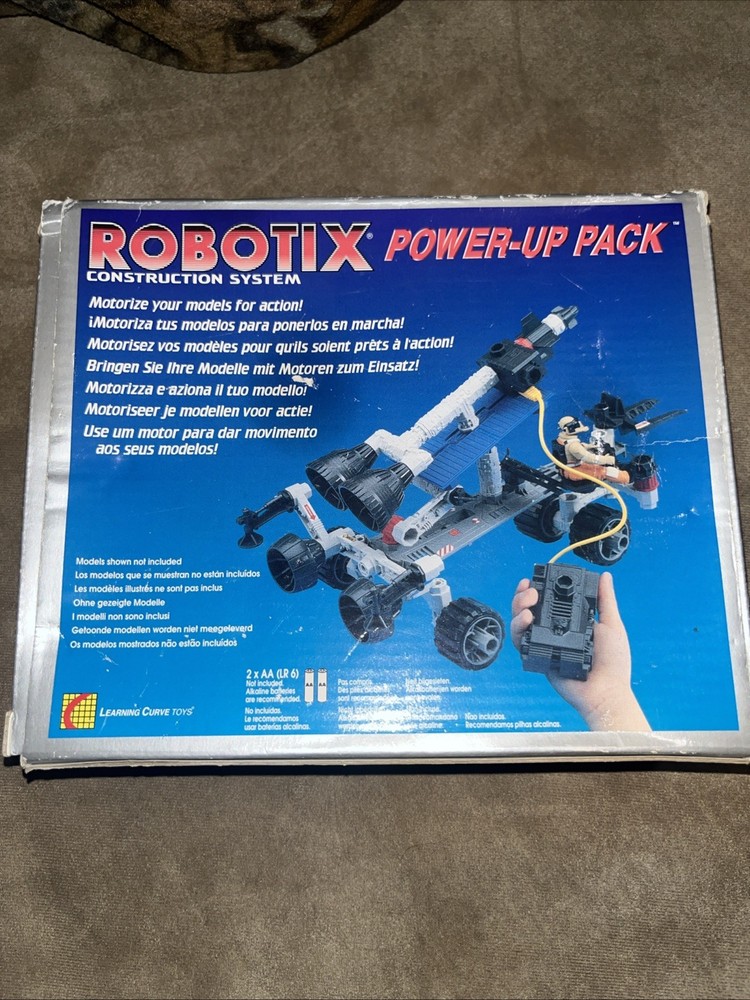 Rare sealed vtg gift robotix power up pack erector motor controller cable