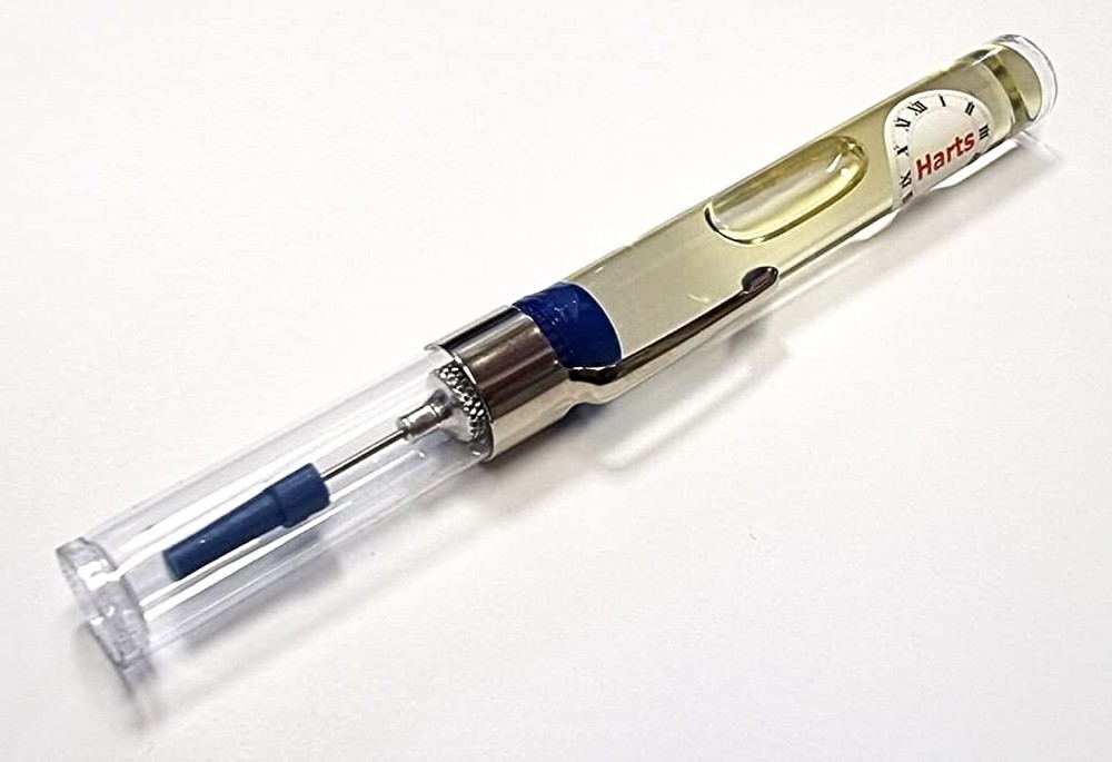 Harts Oiler Precision Syringe Pin Type Clock Multipurpose Oil Clock Clockmakers