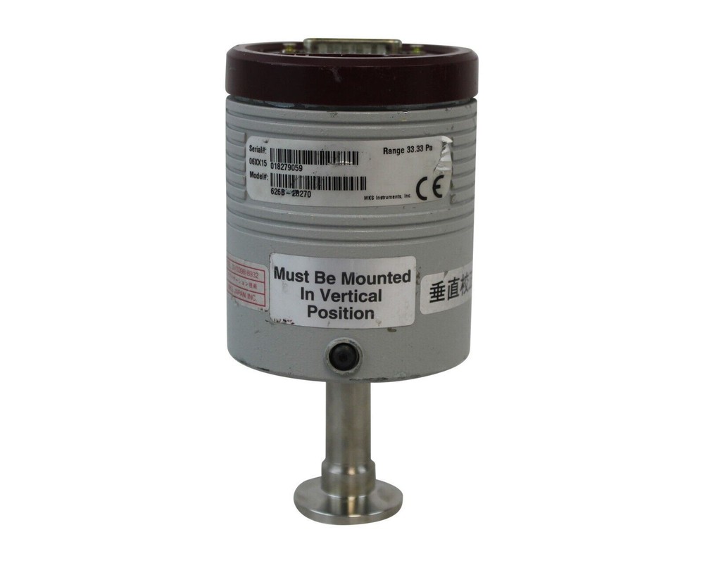 MKS INSTRUMENTS 626B-28270 BARATRON CAPACITZNCE MANOMETER RANGE 33.33 PA