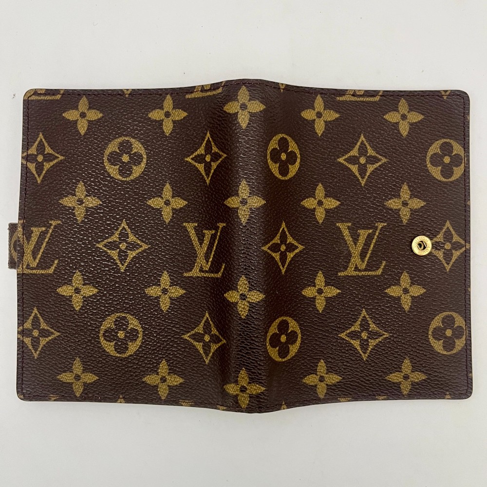 Louis Vuitton Agenda PM R20005 Notebook Cover Monogram Day Planner Auth B352