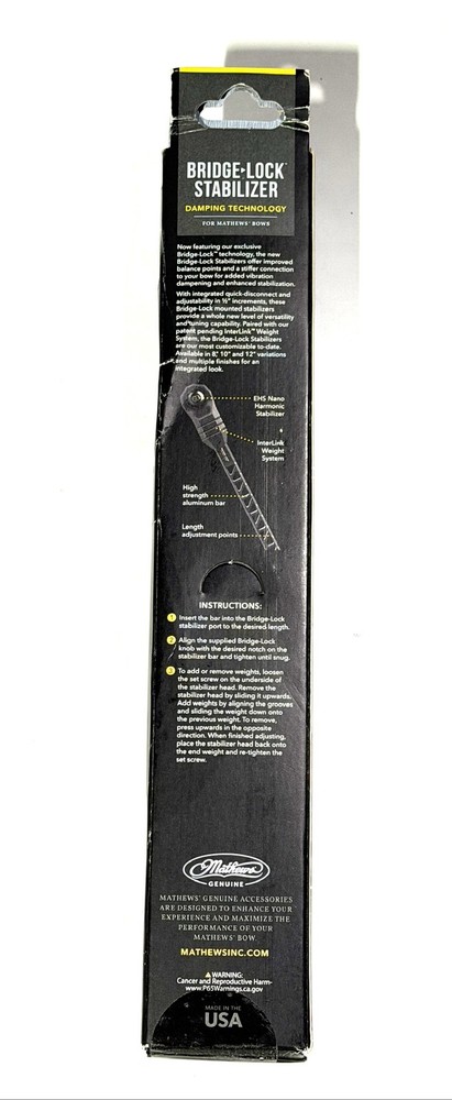 Mathews Bridge-Lock Bow Stabilizer 8" Bridge Lock - Earth 81058