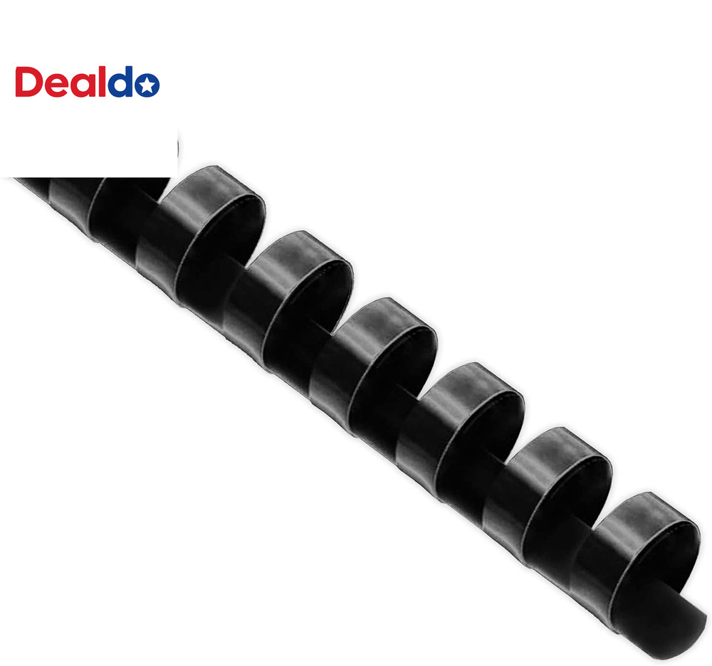 100 Pack Plastic Binding Comb Spines, 1/2 Inch Diameter, 90 Sheet Capacity, for