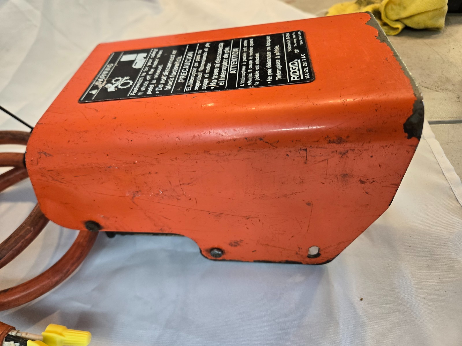 RIDGID B-294 Foot Switch OHM Test Good.