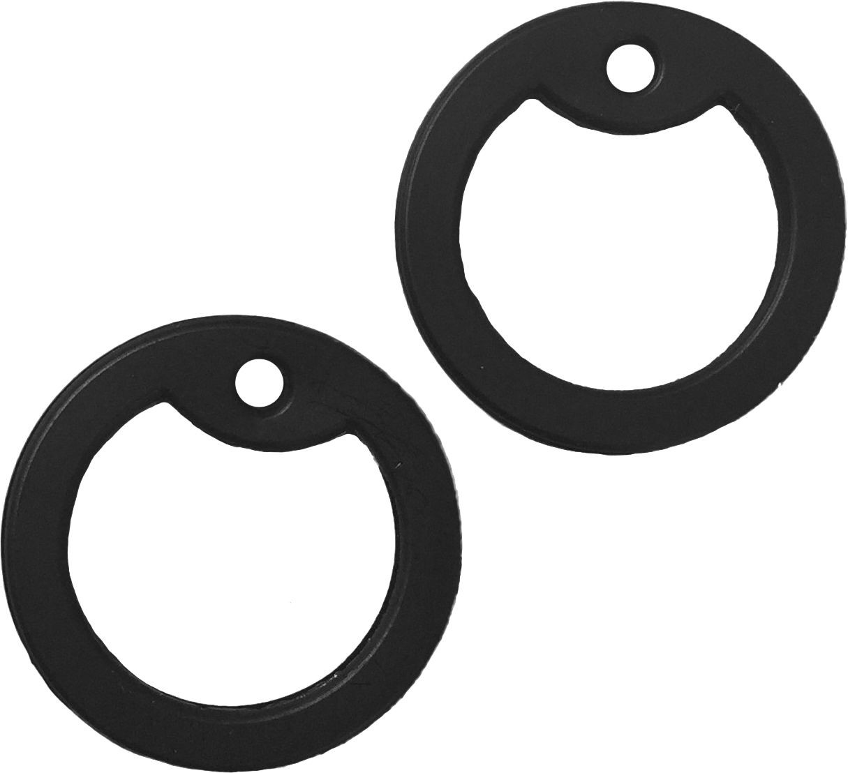 2-Pack Black Rubber Silencers for Military GI Dog Tag ID Army Dogtags
