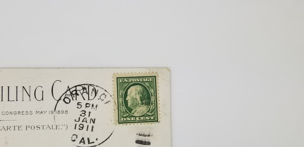Ben Franklin Rare Vintage One Cent Stamp