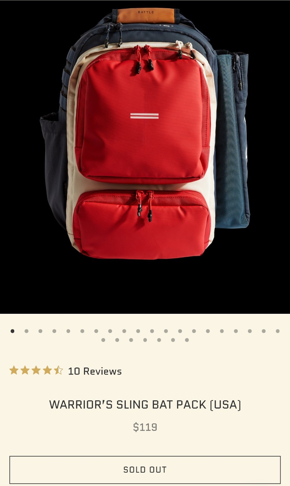 RARE/Sold Out | Warstic Warriors Sling Bat Pack - USA EDITION - Make an Offer!