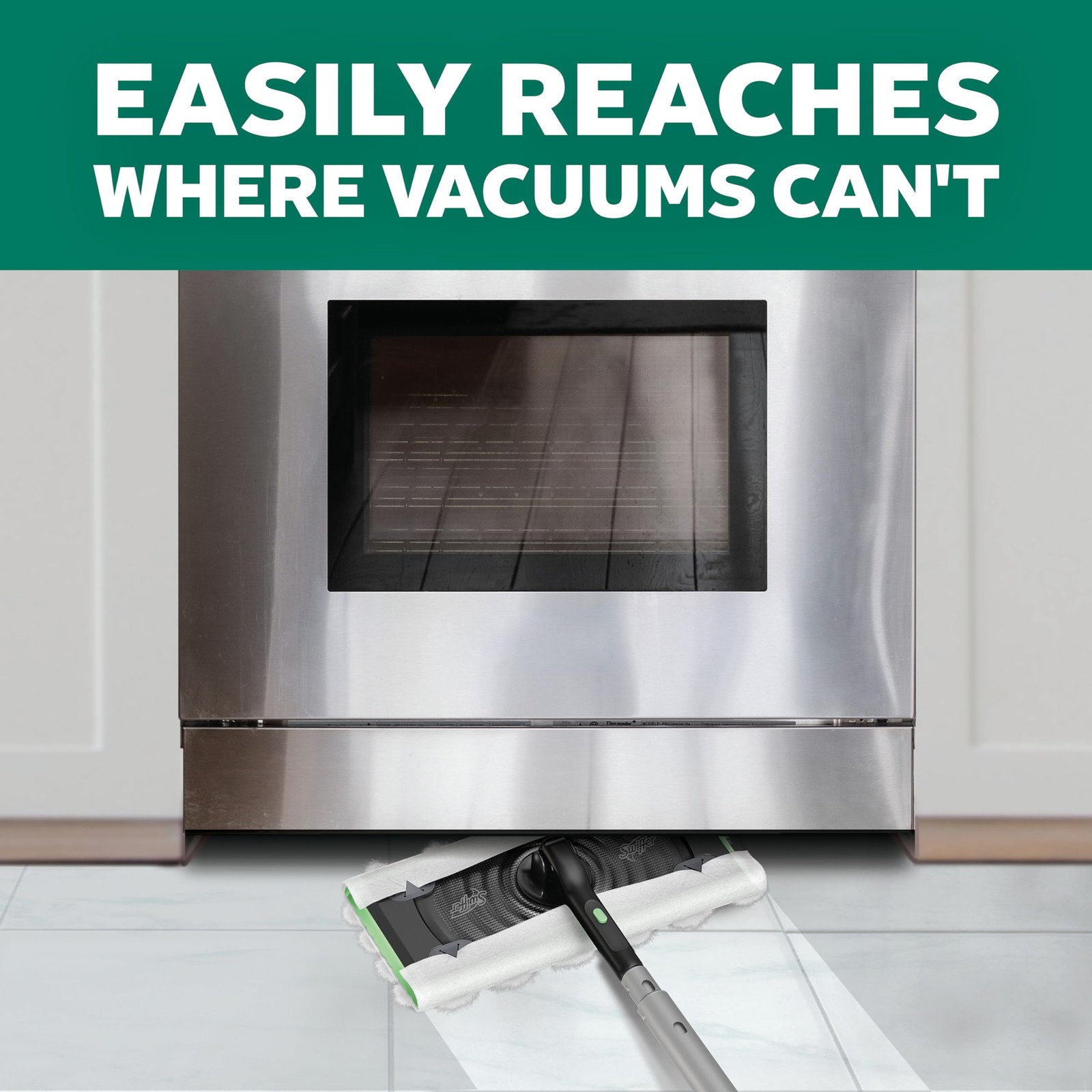 Swiffer Sweep & Mop Deluxe 2-in-1 Multi-Surface 1 Count (Pack of 1), Black