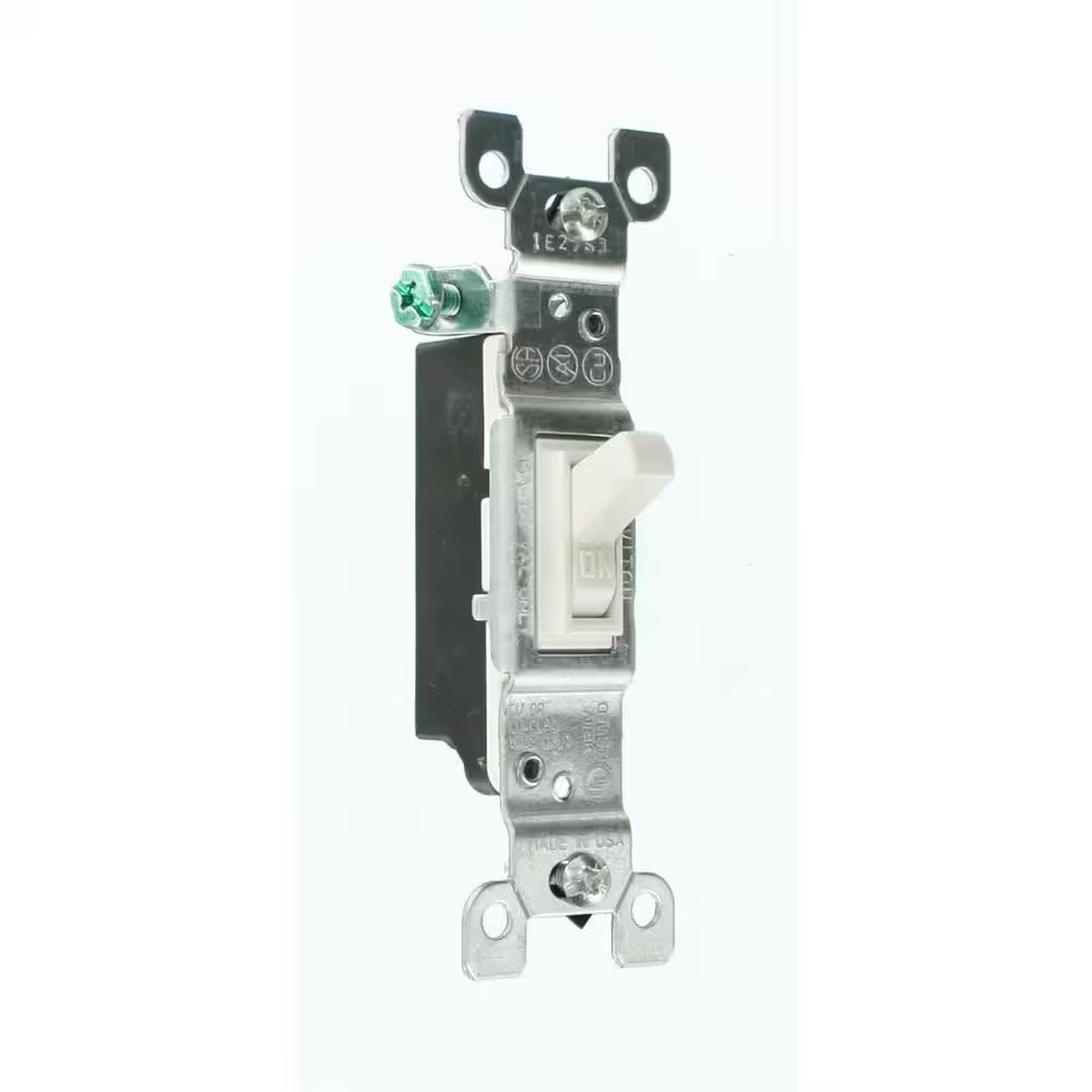 15 Amp Single-Pole Switch, White (10-Pack) 1451-2WM