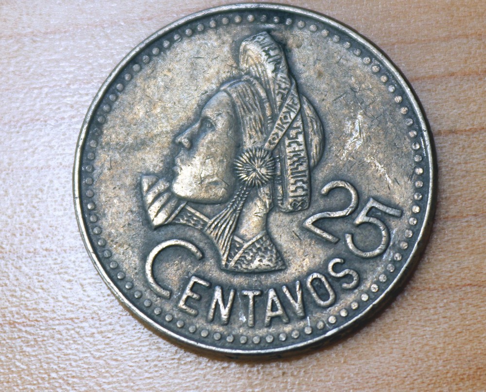 1990 Guatemala 25 Centavos