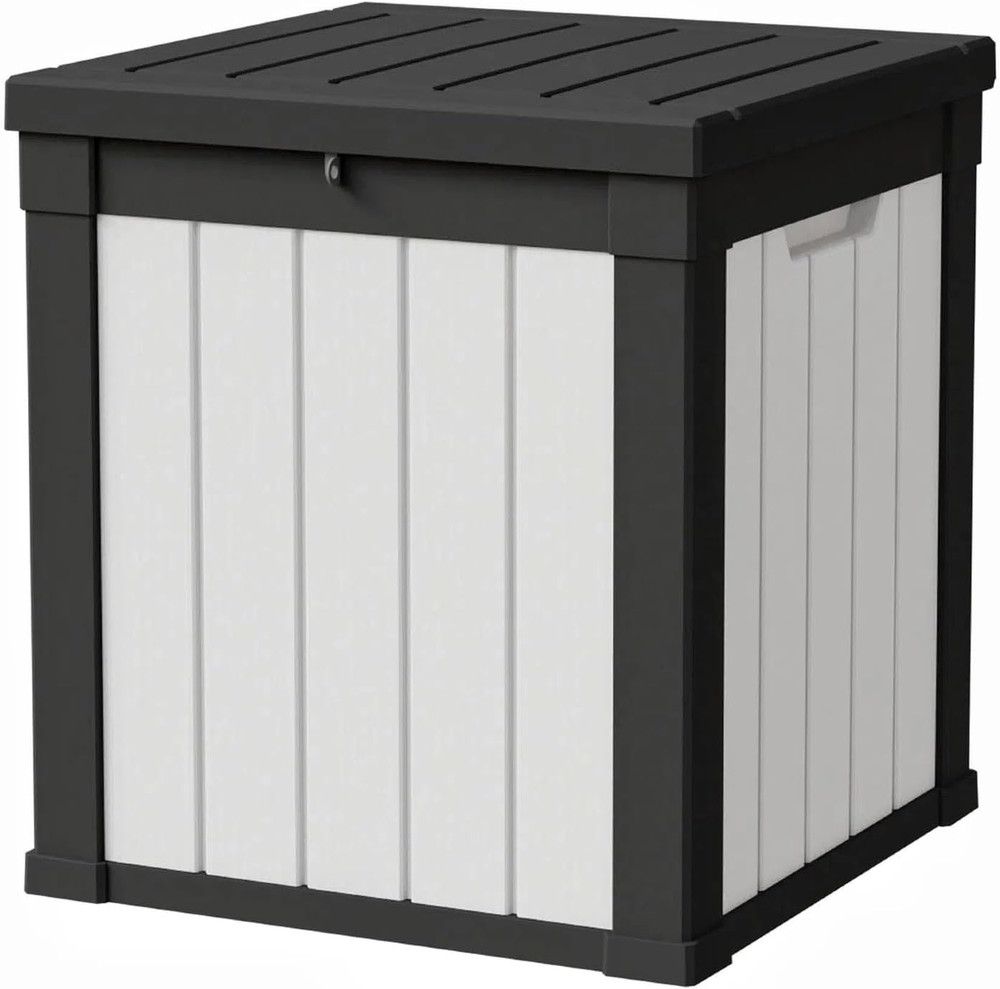 50 Gallon Waterproof Storage Box - Lockable Outdoor Bench & Garden Tool Bin