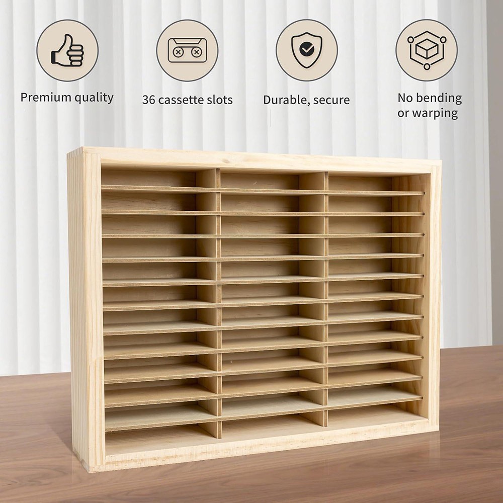 36 Grids Dvd Storage Tower Rack Cd Unit Shelf Organizer Wall Mount Storage