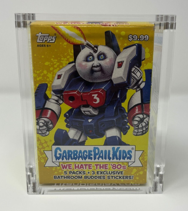 Acrylic Display Case Magnetic FITS Garbage Pail Kids We Hate the 80s Blaster Box