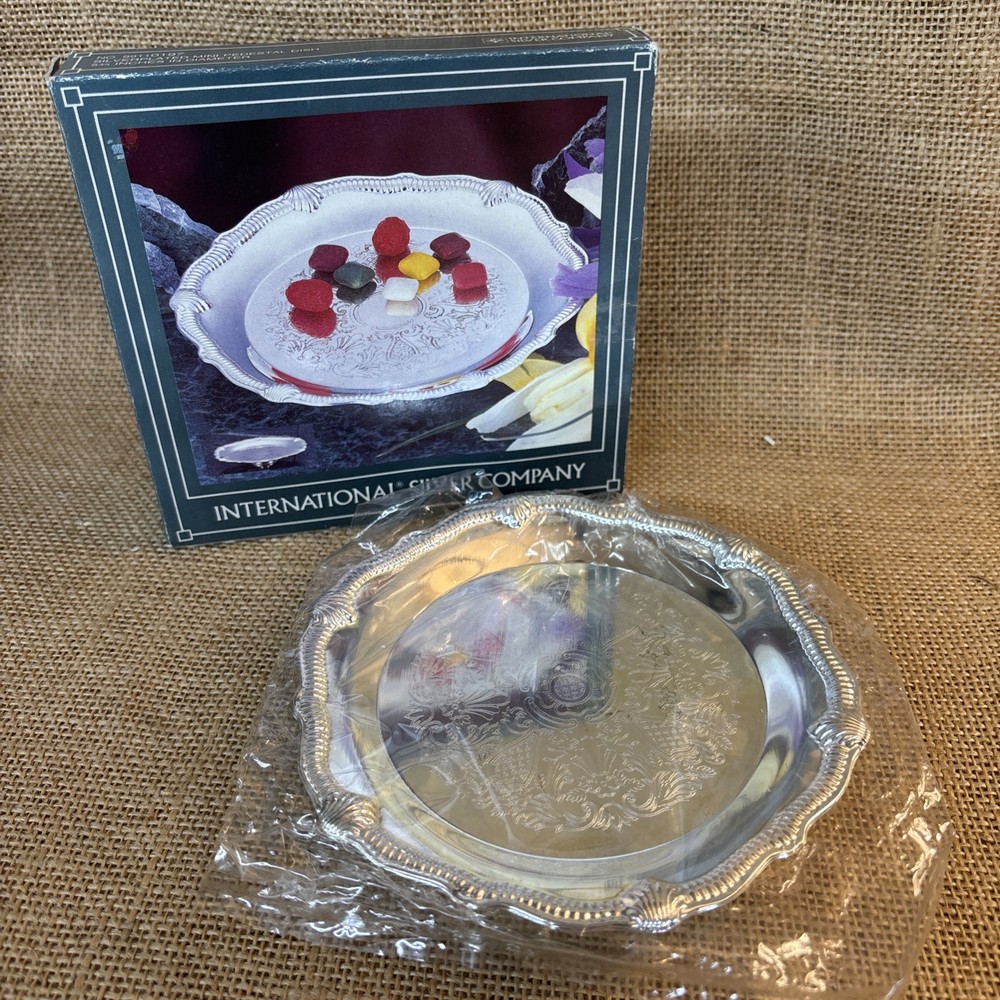 International Silver Company,Silver Plated Mini Pedestal Dish 5 3/4" Trinket