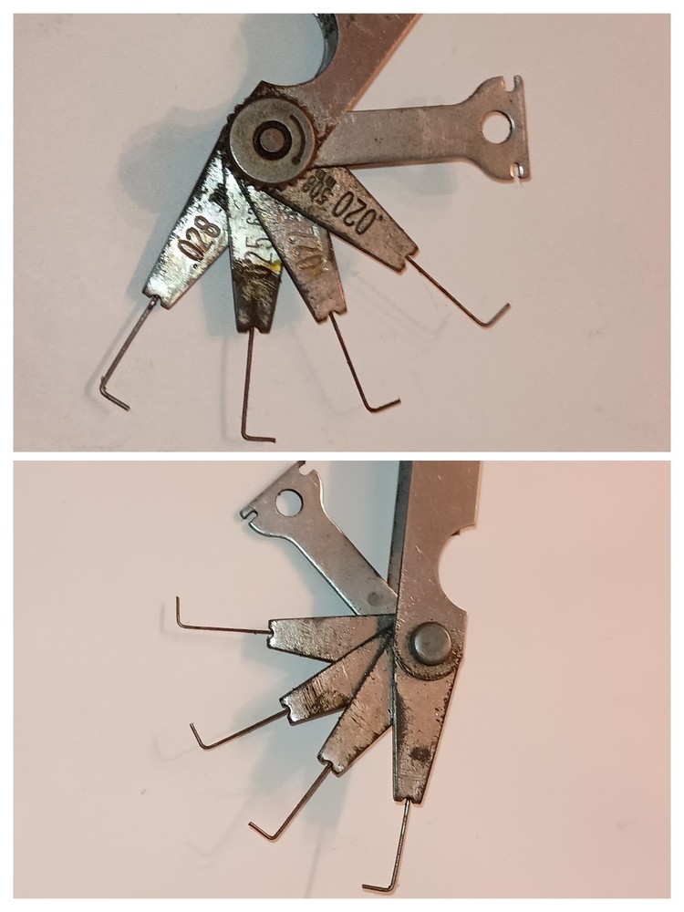 Blue Point Wire Gap Gauge FB-301A ENGRAVED INITIALS