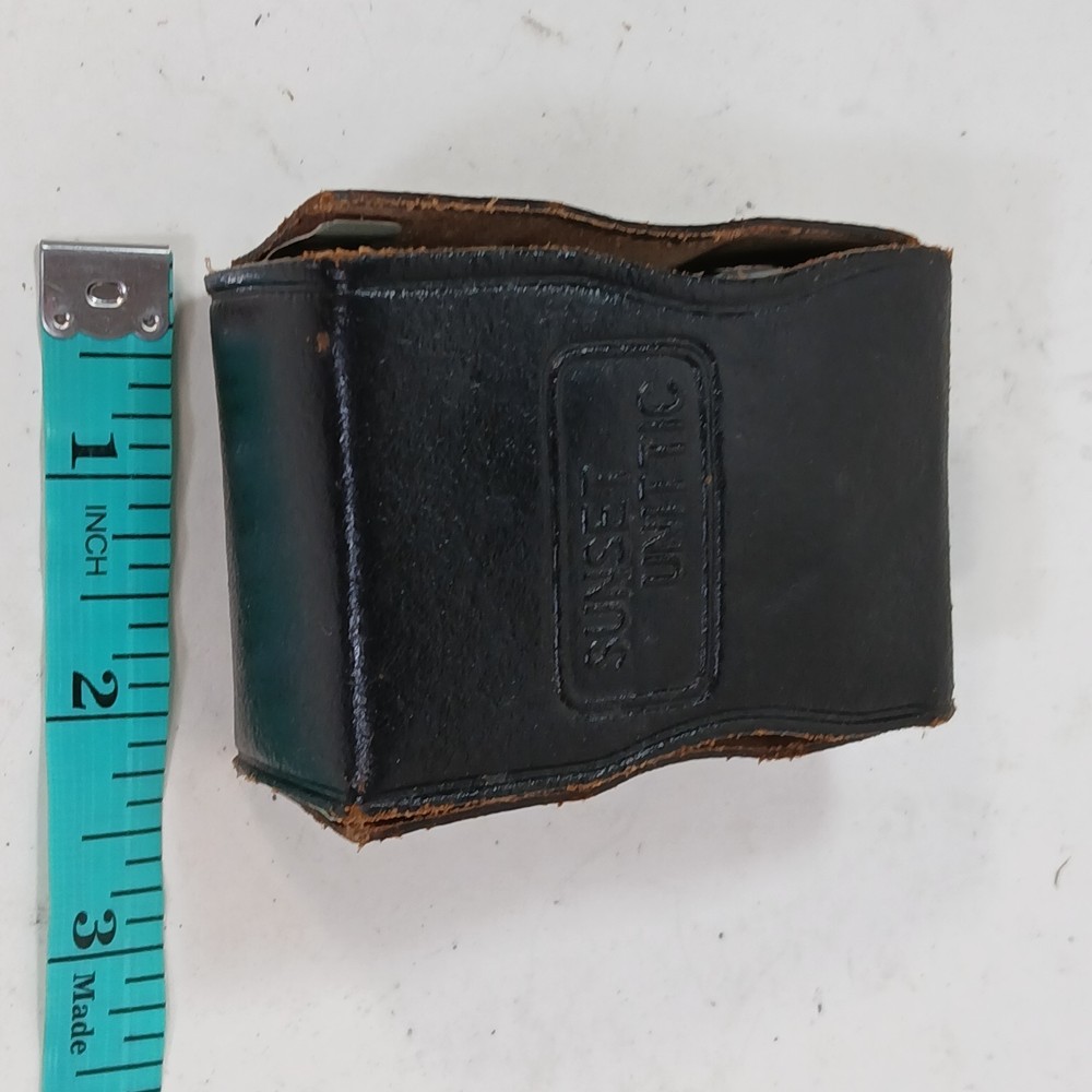 VINTAGE SUNSET UNITTIC MODEL 31 CAMERA LIGHT METER WITH CASE