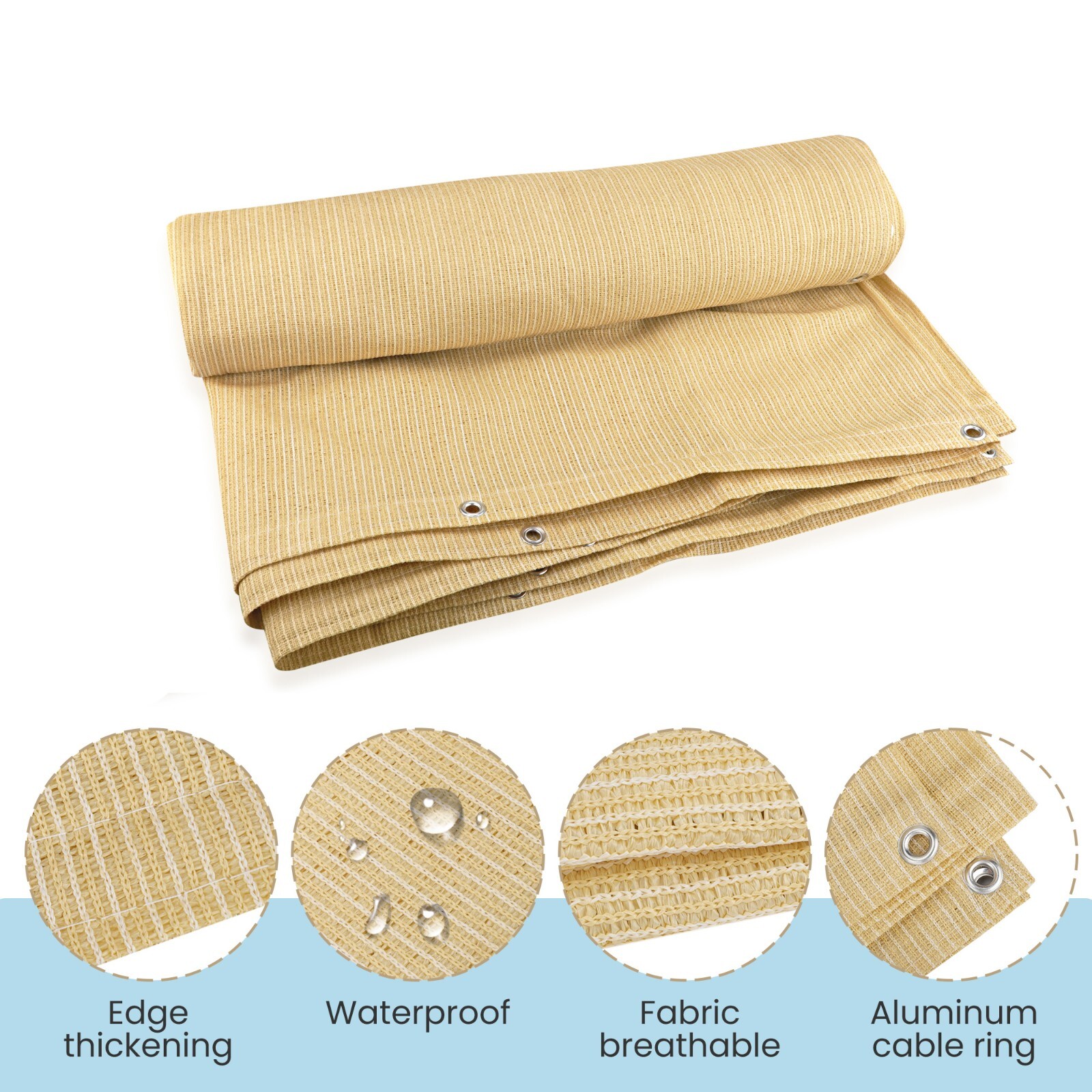 UV Resistant Shade Cloth Mesh Tarp for Plants Garden Greenhouse