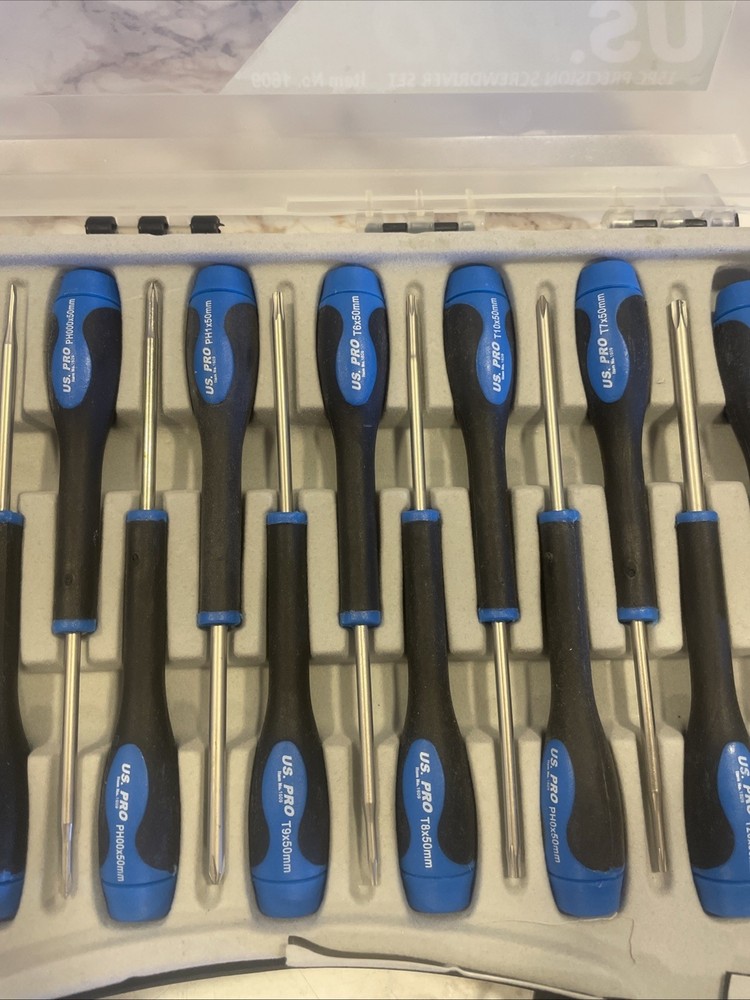 US PRO 15pc Precision Screwdrivers Set Torx Philips & Flat 1609