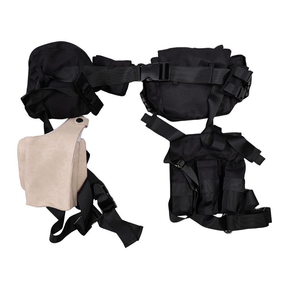 Leon Scott Kennedy Gun Holster Belt Set Halloween Cosplay Belt Leg Holster