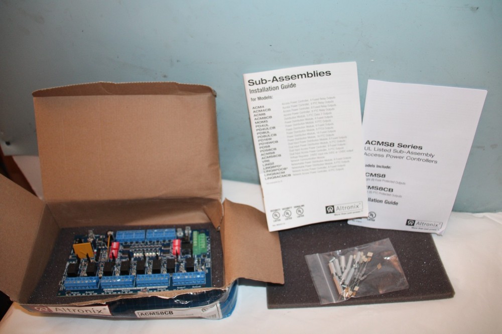 Altronix ACMS8CB Dual Input Access Control Power Controller Board 8 Output "NEW"