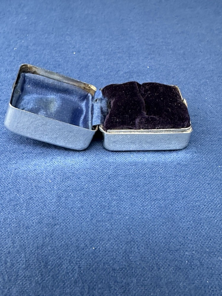 RODEN BROTHERS STERLING RING BOX MONOGRAMMED