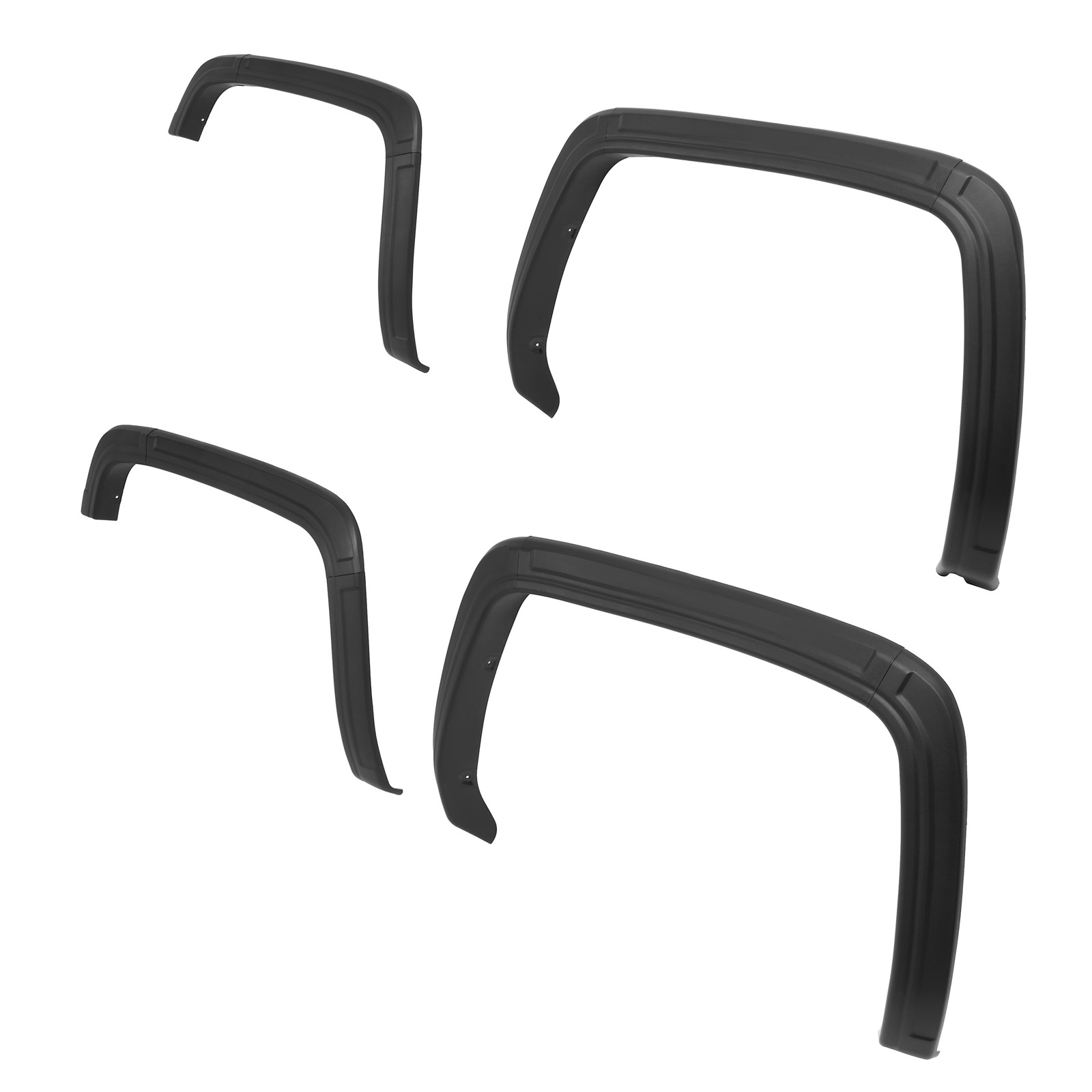 Fender Flare Kit For 2014-2015 GMC Sierra 1500 Textured Plastic Black