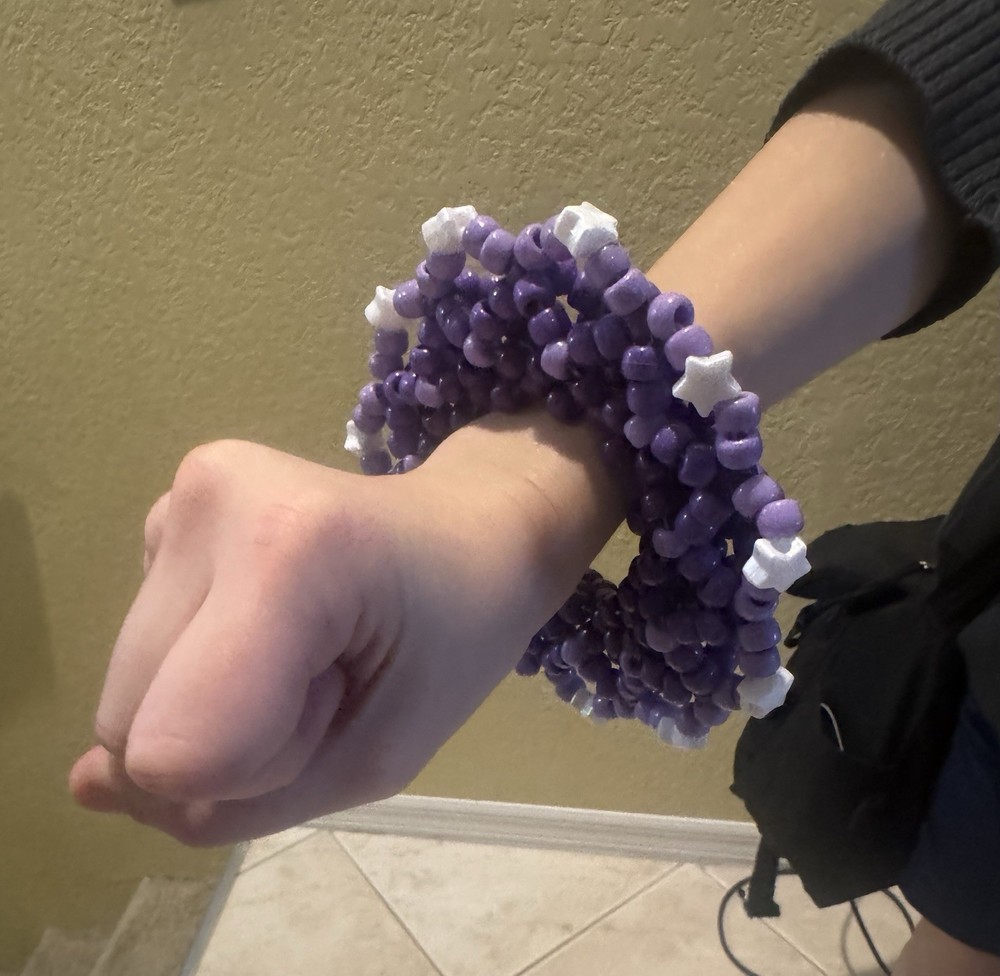 Kandi 3D Cuff Purple
