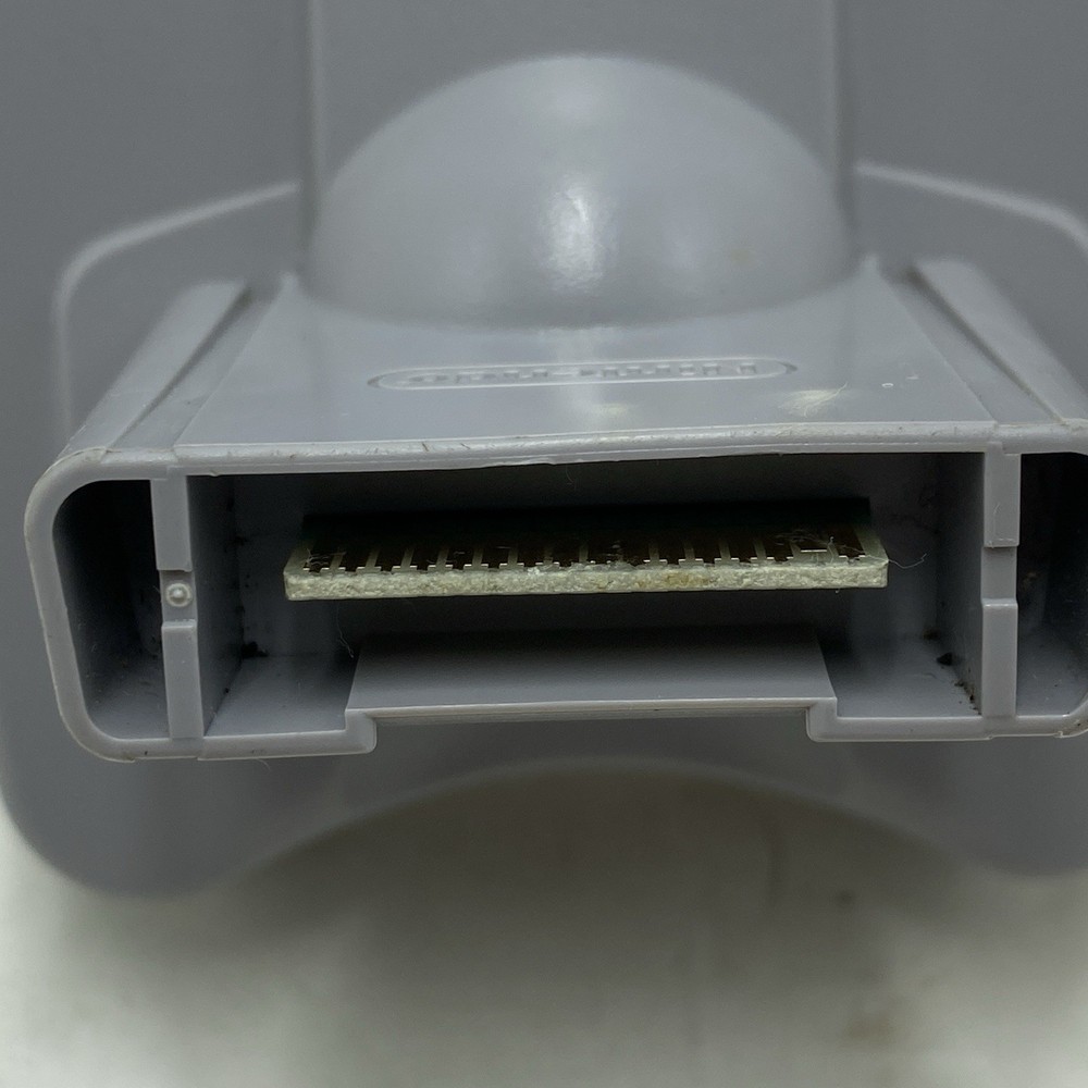 Nintendo 64 Gameboy Transfer Pak Gray/Clear Translucent Tested Working