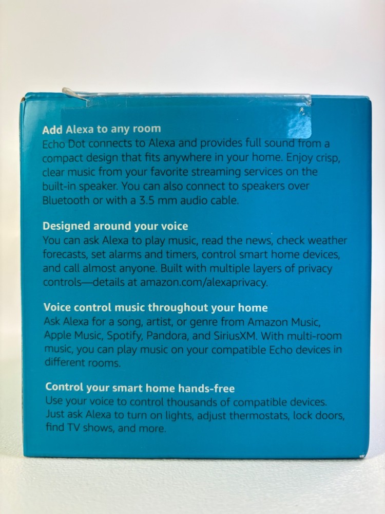 Amazon Echo Dot (3rd Gen 2018 Release) Smart Speaker with Alexa Charcoal NEW