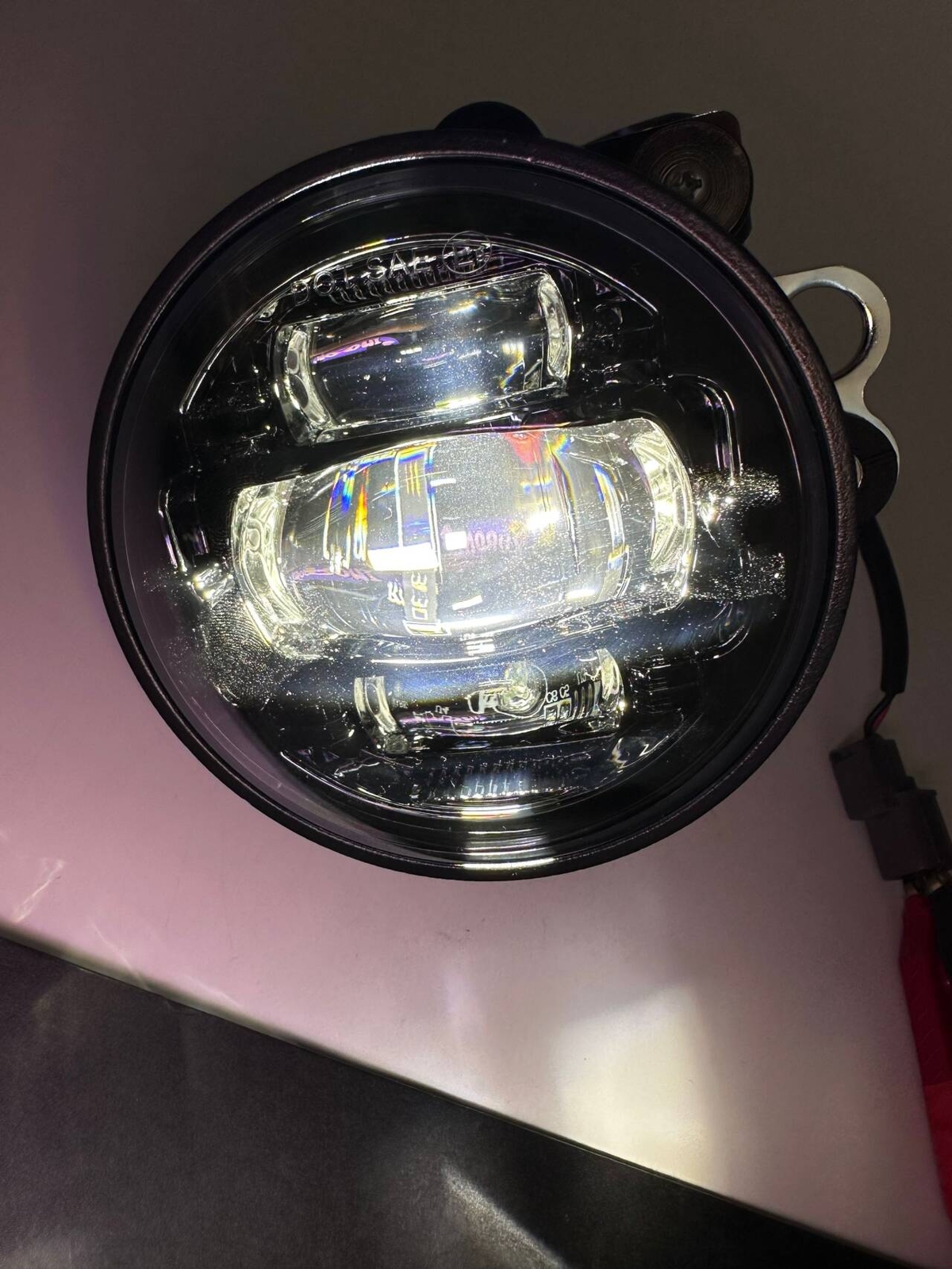 Black LED Driving Fog Lights For Honda Goldwing GL1800 2001-2010 Fog Lamps LH&RH