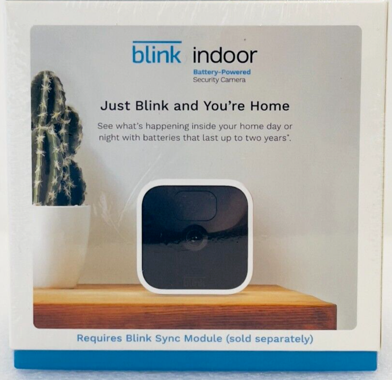 Blink Indoor Add-on Security Camera (Sync Module Required) BCM00410U, NEW