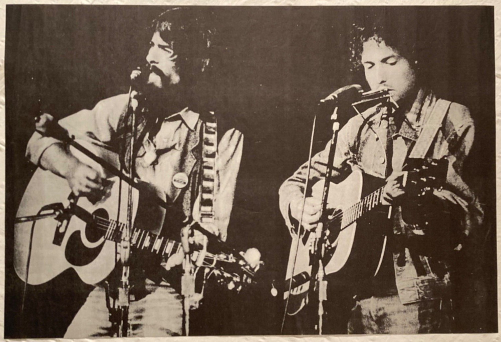 Bob Dylan George Harrison 1971 Matte Poster Concert For Bangladesh
