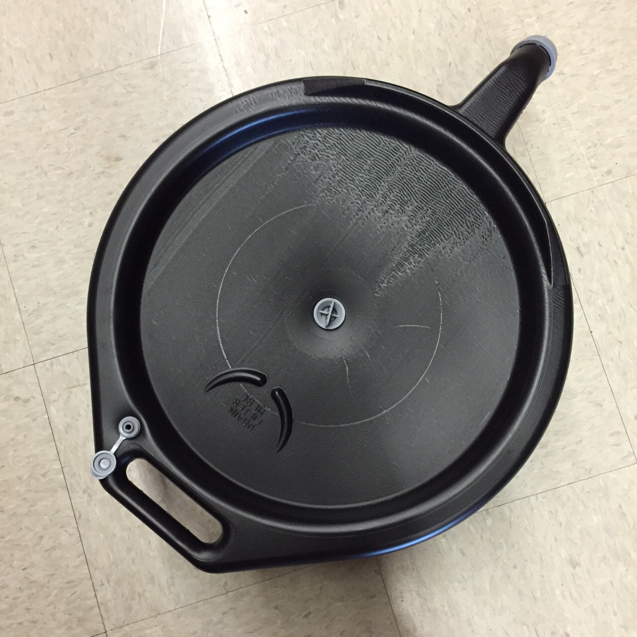 Flo Tool Oil Drain Pan Round 15 Quart Capacity Oil Pan and Carrier 11838