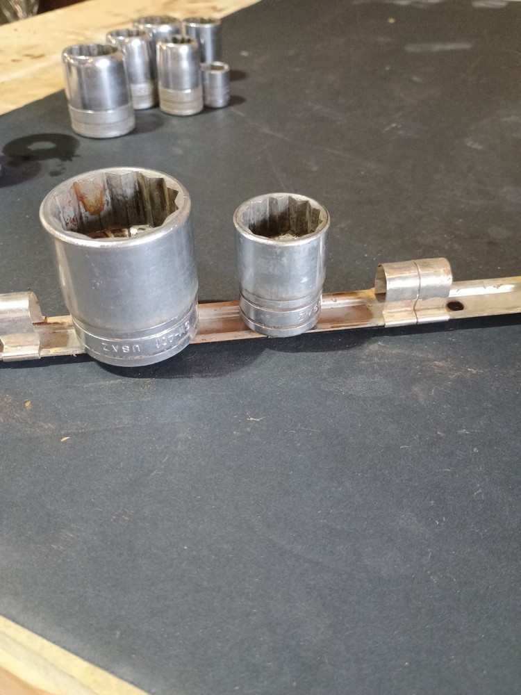 1/2" Drive Socket Carry Rack Rail Set