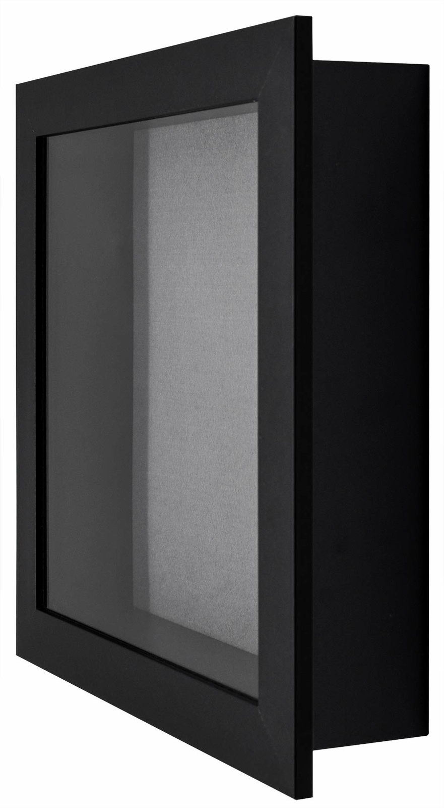 11x11 Shadow Box Frame Display Case 2 inch Depth Fits Artwork Photos Gifts Black