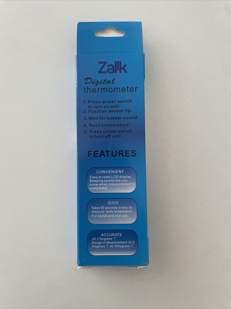 Zallk digital thermometer with storage case