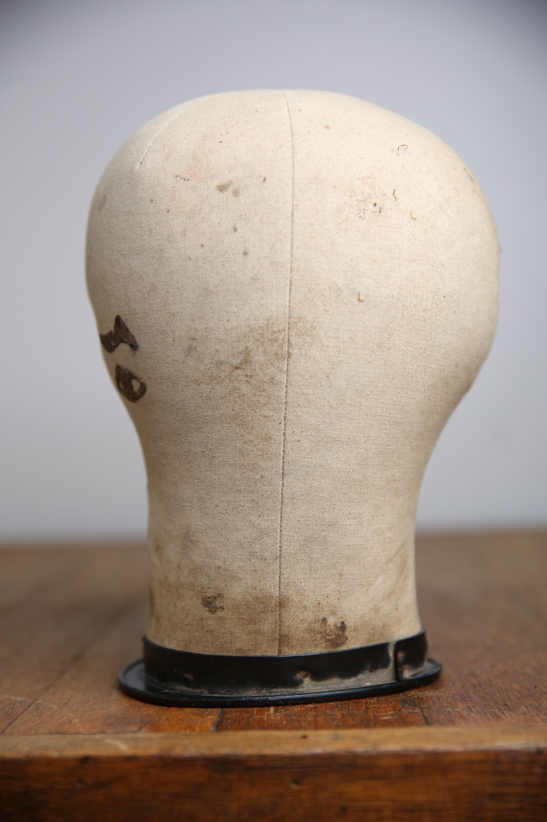 Vintage Mannequin Head Bust Store Counter Hat Display Stand antique